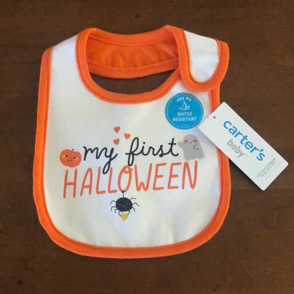 🌵 3/$15 Baby bib “ My First Halloween “ Velcro closure (see description) - Picture 1 of 4